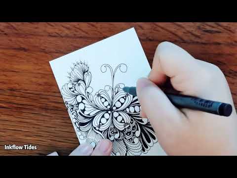 Видео: 🌸 Супер-расслабляющий линейный рисунок цветов ✍️ Успокаивающее искусство дудлинга