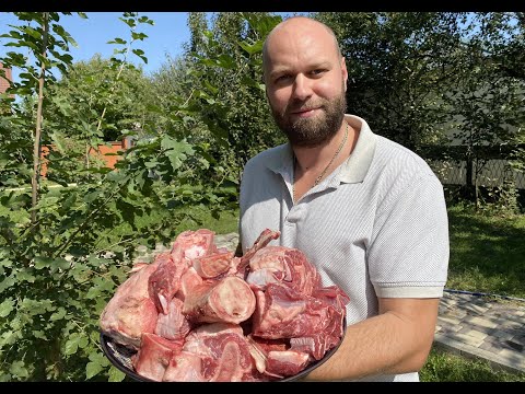 Видео: КОСТНЫЙ СУП шурпа суп из костей, что приготовить из костей, рецепт польза в казане на костре! #кости