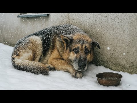 Видео: Мужчина со слезами выгонял старую собаку в мороз... То, почему он это сделал - разрывает душу