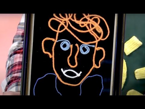 Видео: Портрет из ниток - Мастерская - С добрым утром, малыши!
