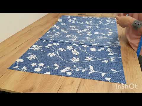 Видео: Раскрой и пошив наволочки с ушками с учётом рисунка