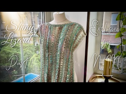 Видео: Мерцающая туника крючком «Shiny lizard» 🦎✨🦎 How to crochet beautiful top