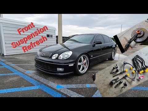 Видео: Обновленная передняя подвеска Lexus 2GS GS300 GS400 и полиуретановые втулки Strong Flex.