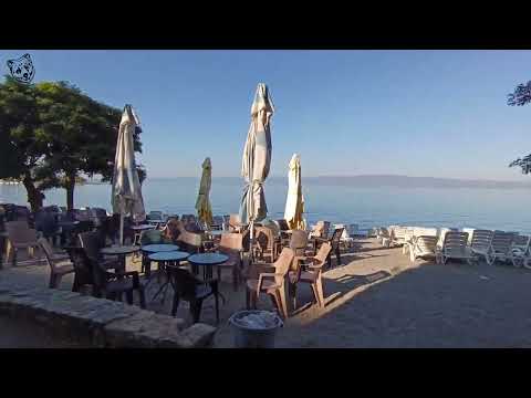 Видео: Sveti Stefan beach, Lake Ohrid - плажа Свети Стефан, Охридско езеро 2025-08