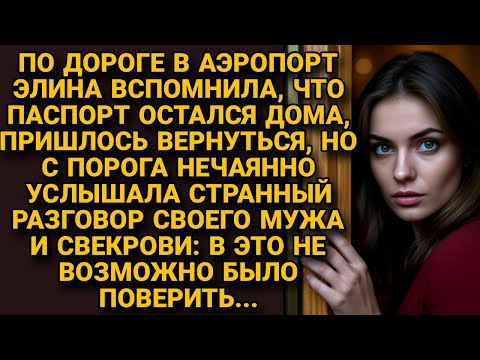 Видео: Вернулась из аэропорта за паспортом, но подслушав разговор мужа и свекрови...