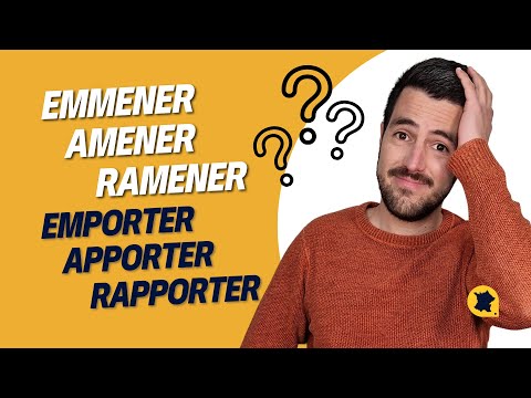 Видео: Разница между : emmener, amener, ramener, emporter, apporter et rapporter.