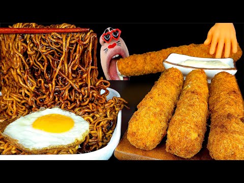 Видео: лапша из черной фасоли и гигантская палочка из сладкого картофеля (4K)