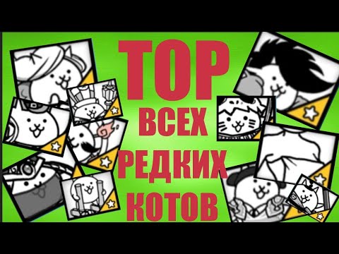 Видео: ТОП ВСЕХ РЕДКИХ КОТОВ (Battle cats) "из гачи"