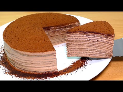 Видео: Шоколадный креповый торт