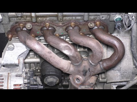 Видео: Как снять выпускной коллектор VW Golf 6, Skoda Fabia, VW Polo