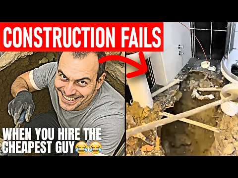 Видео: Лучшие СТРОИТЕЛЬНЫЕ ПРОВАЛЫ | Оплаченная работа пошла не так | Часть 16