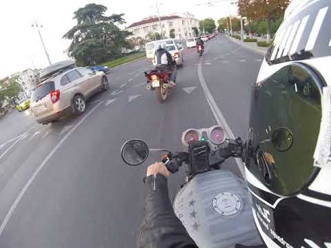 Видео: Прохват по городу \ Жизнь \ МотоСевастополь \ travel \ Honda x11