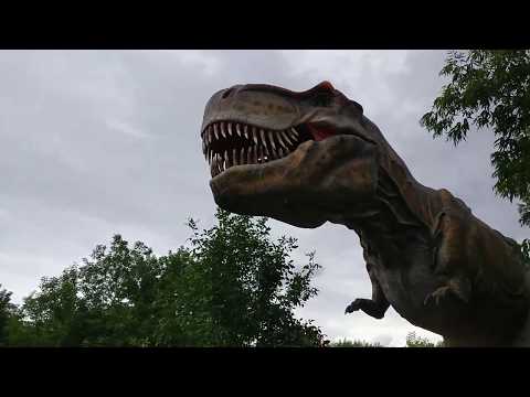Видео: Динопарк в Крылатском (Динозавры в парке SKAZKA в Москве)
