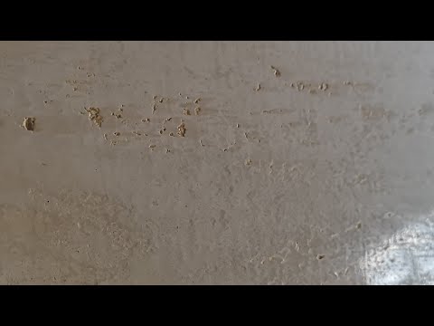 Видео: Травертин полированный. Декоративная штукатурка