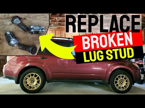 Видео: Как заменить сломанную шпильку колеса Subaru спереди и сзади (SH Forester)