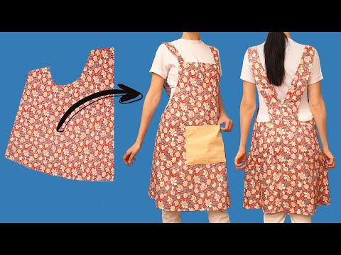 Видео: Не нужно быть портным, чтобы просто и быстро сшить японский фартук!