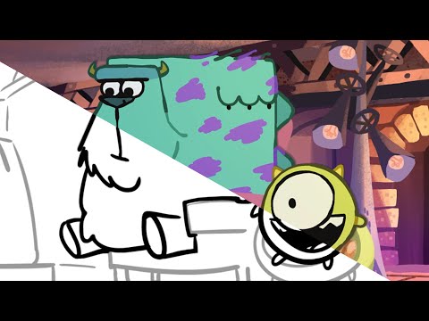 Видео: Корпорация монстров: обзор раскадровки и анимации @cas