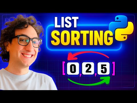 Видео: Как упорядочить списки в Python (визуальное объяснение) | sort(), sorted(), reverse() | Курс Pyth...