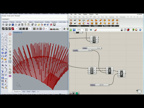Видео: 106 — Grasshopper для Rhino — всё, что вам нужно знать о нормалях поверхности 1