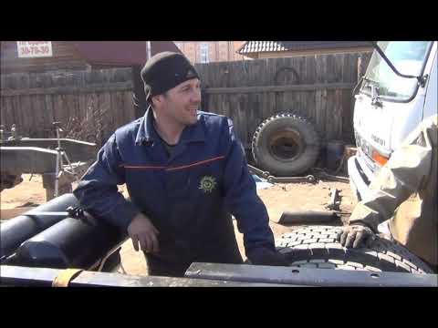 Видео: камаз 65225 ( установка мостов)