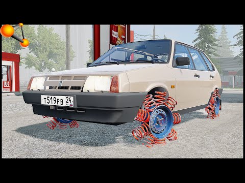 Видео: КОЛЕСО Из ПРУЖИН! Сработает? - BeamNg Drive