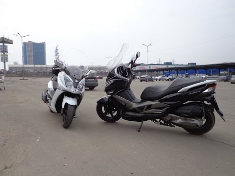 Видео: Блиц владельцев Kawasaki J300i & SYM Joymax/GTS 300i!!!