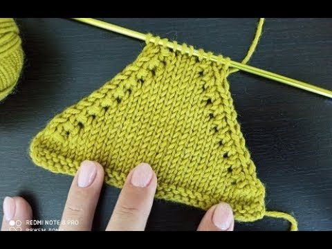 Видео: Декоративное убавление петель для для v образного выреза и пройм