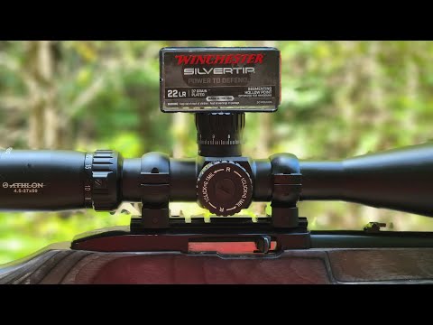 Видео: Патроны для самообороны Winchester калибра 22LR из винтовки!