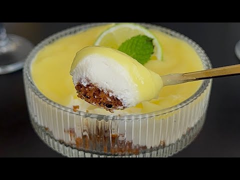 Видео: Отличный легкий, свежий и простой в приготовлении десерт! Веррин с лимонным чизкейком 🍋!