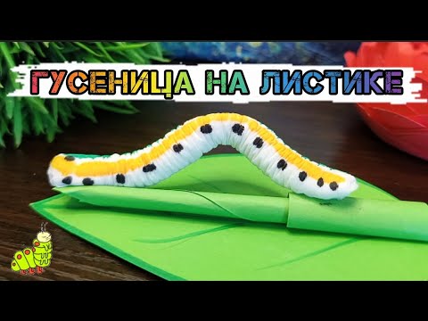 Видео: 🐛Гусеница на листе | Гусеница из бумаги | Гусеница из салфетки #поделка #ручнаяработа #креатив #арт