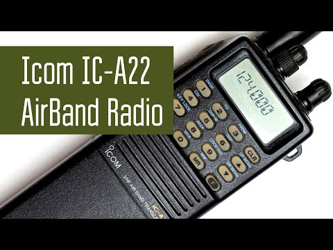 Видео: Icom IC-A22 Авиационная радиостанция.
