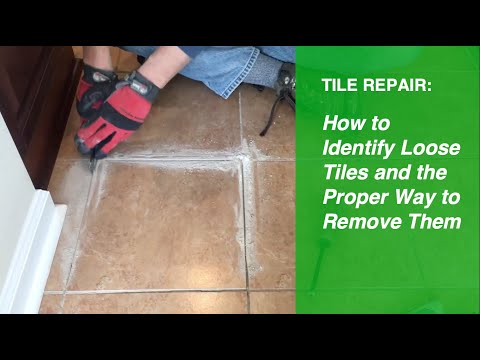 Видео: Ремонт плитки: отслоившаяся плитка. Часть 1. Как определить отслоившуюся плитку и как правильно е...