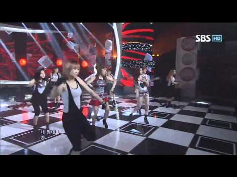 Видео: she'z [моя любимая] @SBS Inkigayo популярная песня 20120701