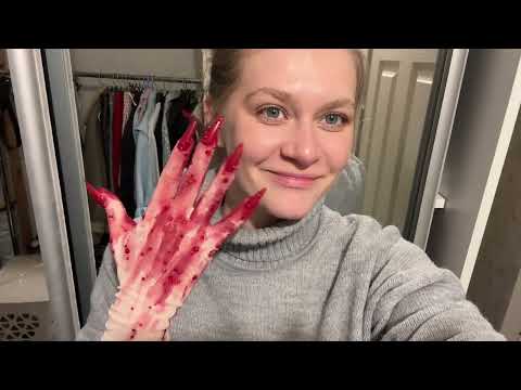 Видео: Образ на Хэллоуин 2025 + мини мк перчаток