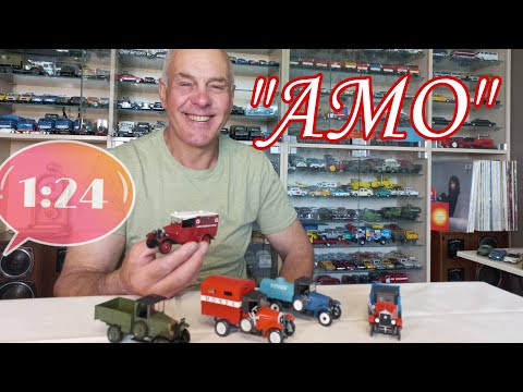 Видео: Модели автомобилей "АМО ф15" в масштабе 1:43