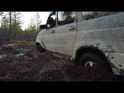 Видео: Медленный оффроуд. Почти сток Патриот на BFG MT 31.5'' на болоте.