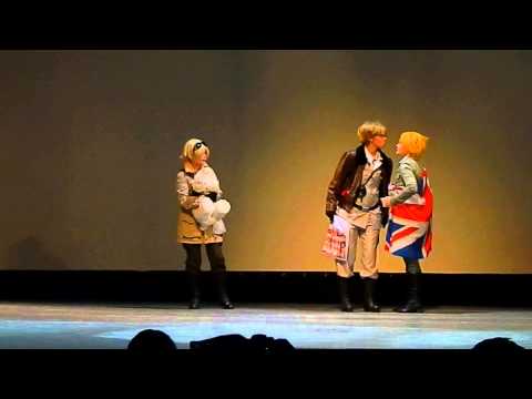 Видео: Anistage 2013 (Сценка axis powers hetalia)