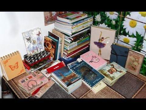 Видео: БОЛЬШАЯ КОЛЛЕКЦИЯ ТЕТРАДЕЙ, БЛОКНОТОВ, ЕЖДНЕВНИКОВ