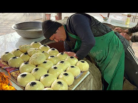 Видео: Самая ПОПУЛЯРНАЯ Уличная ЕДА в Джизаке | Тандури Самса | Мастер-класс от Шефа