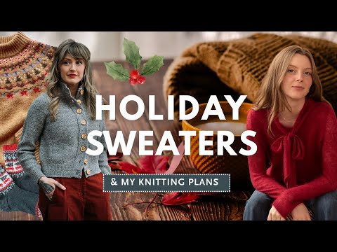Видео: 5 схем вязания праздничных свитеров + мои идеи для праздничных свитеров!