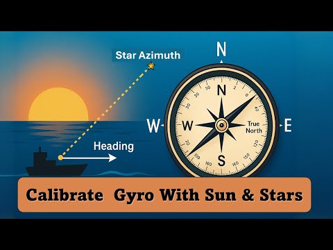 Видео: Как откалибровать курс судна с помощью пеленгов по солнцу, звездам и навигационной сетке?