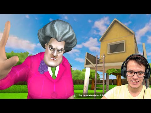 Видео: МИСС ТИ ДОМ НА ДЕРЕВЕ Злая Училка Scary Teacher 3D