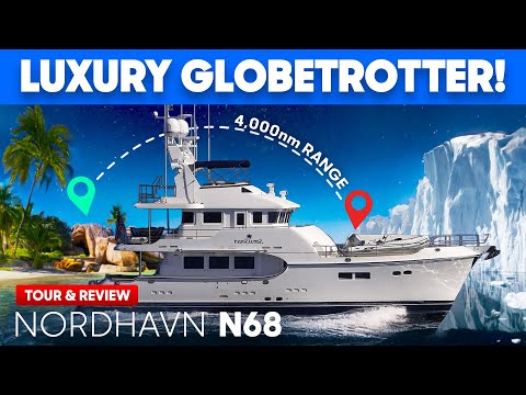Видео: 😳 4000+ морских миль — настоящий ЗВЕРЬ! Обзор и тур на яхте Nordhavn N68 Explorer