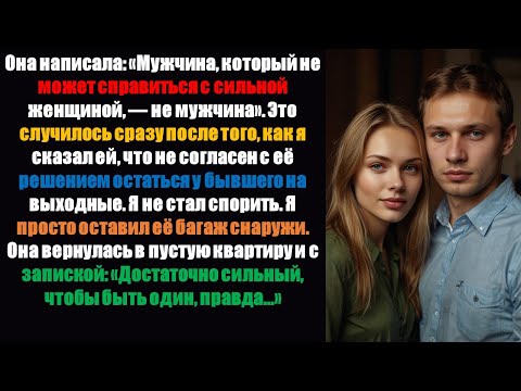 Видео: Она написала: «Мужчина, который не может справиться с сильной женщиной, — не мужчина». Это было сраз