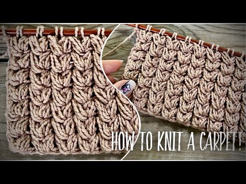 Видео: Вяжем из остатков пряжи простой КОВЕР СПИЦАМИ!!! 💥💥💥 How to knit beautiful carpet