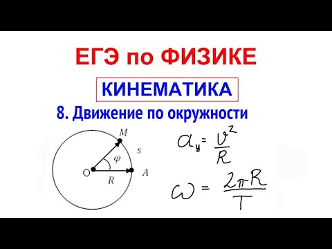 Видео: Кинематика Урок №8. Движение по окружности. Физика ЕГЭ 2022