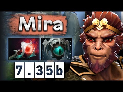 Видео: Мира охотится за курьерами на Манки Кинге! - Mira Monkey KIng 7.35 DOTA 2