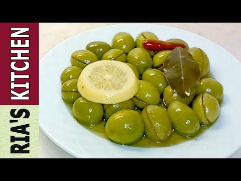 Видео: Оливки зеленые резные