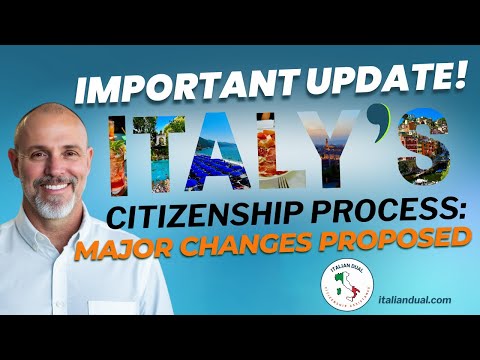 Видео: Важное обновление: предложены большие изменения в процессе получения итальянского гражданства по ...