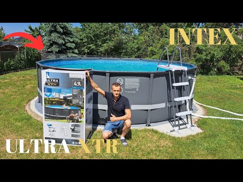 Видео: Монтаж каркасного бассейна INTEX Ultra XTR 488x122.